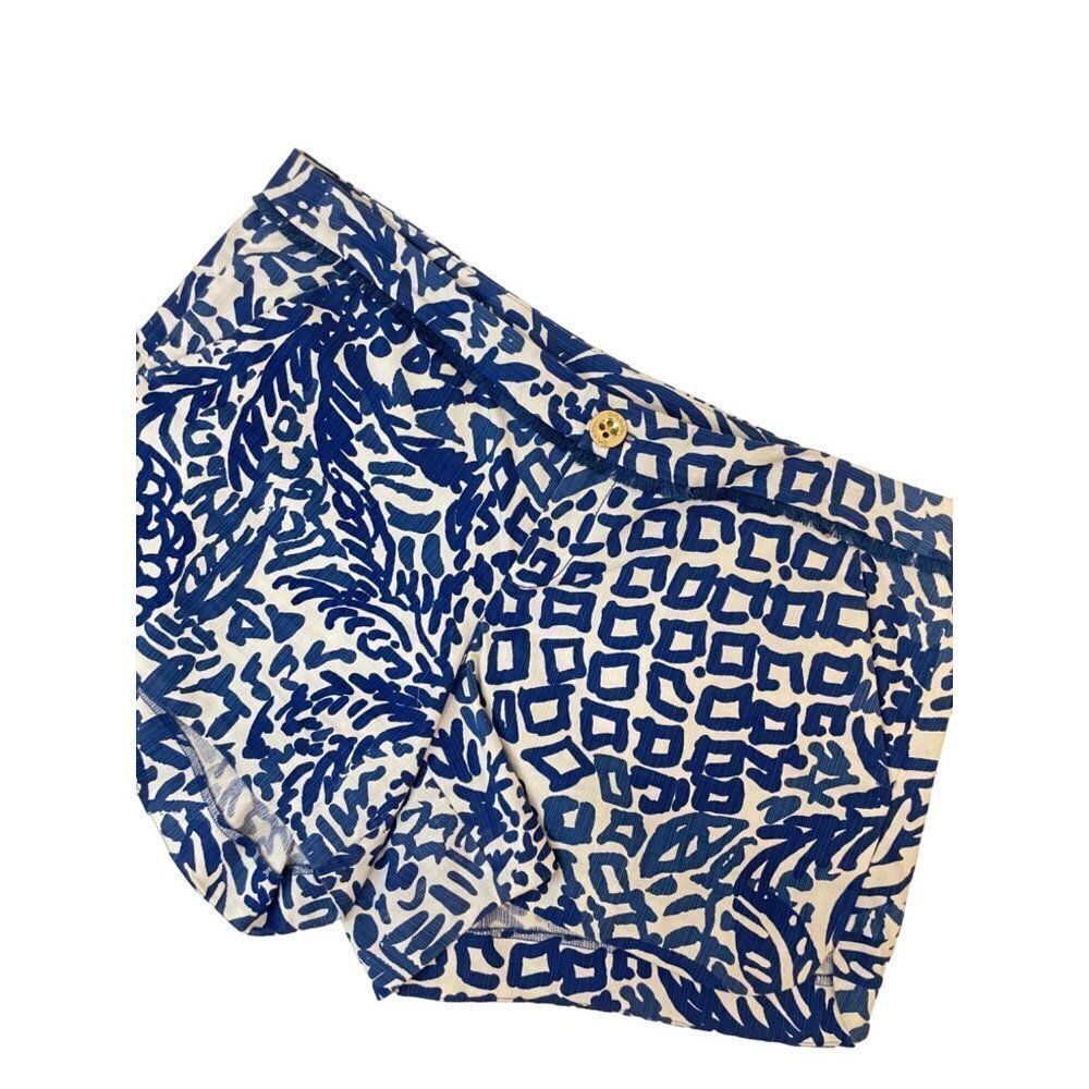 Lilly Pulitzer Adie Shorts Indigo Home Slice Size 6 - Picture 4 of 7